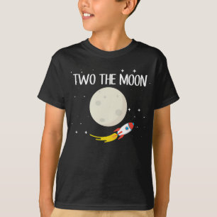 T-shirt Enfants Rocket Moon 2e anniversaire astronaute 2 a