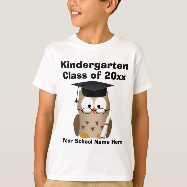 T-shirt Enfants sages faits sur commande de hibou (Devant)