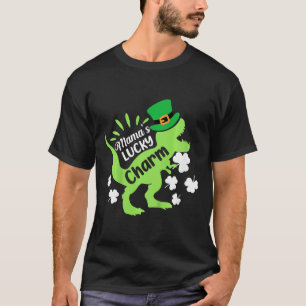 T-shirt Enfants Saint-Patrick Mamas Charme Chanceux Dinosa