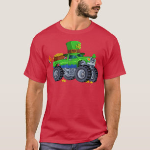 T-shirt Enfants Saint Patricks Day Funny Camion Monster Po