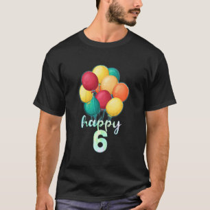 T-shirt Enfants S'Amuser Joyeux 6 ans Ballons colorés 6e B