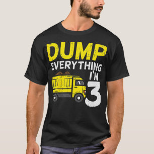 T-shirt Enfants Sauter Tout Im 3 Camion Trois Ans 3r