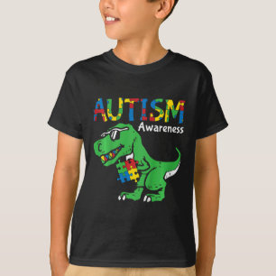 T-shirt Enfants Sensibilisation à l'autisme Dino Autiste T