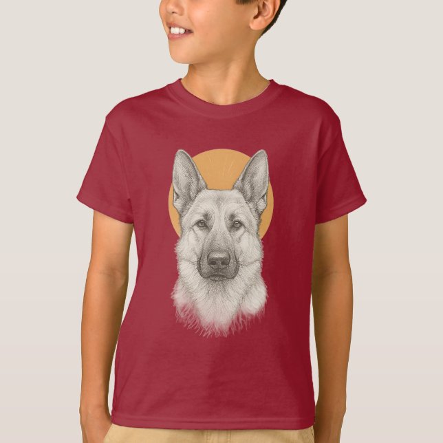 T-Shirt Enfants Shepherd Allemand (Devant)