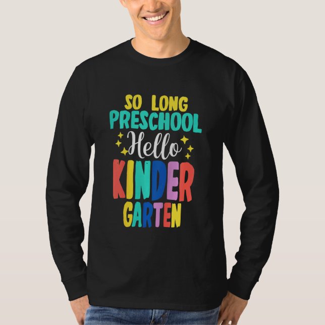 T-shirt Enfants Si Longue maternelle Hello Kindergarten -  (Devant)