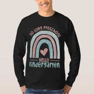 T-shirt Enfants Si Longue maternelle Hello Kindergarten Ra