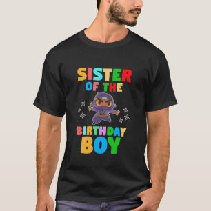 T-shirt Enfants Soeur De L'Anniversaire Garçon Ninja