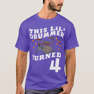 T-shirt Enfants son Lil Drummer a viré 4 Enfants de quatre