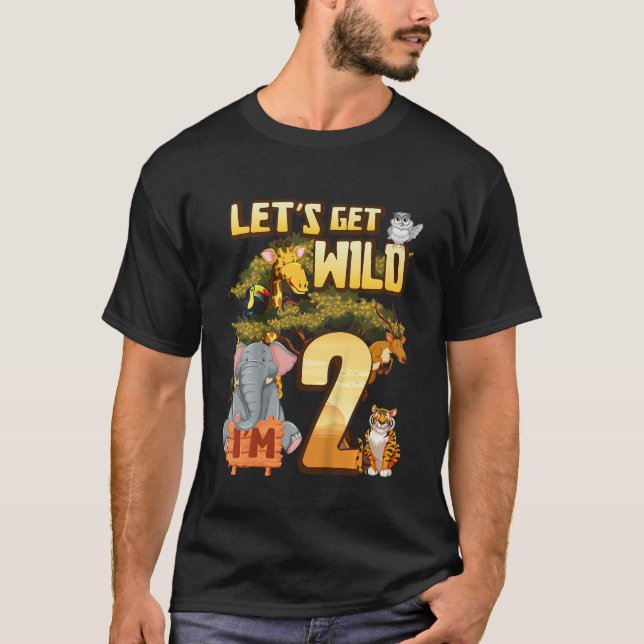 T-shirt Enfants Soyons Sauvages Je suis 2 Safari Animal Zo (Devant)