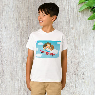 T-shirt Enfants Sur Un Avion