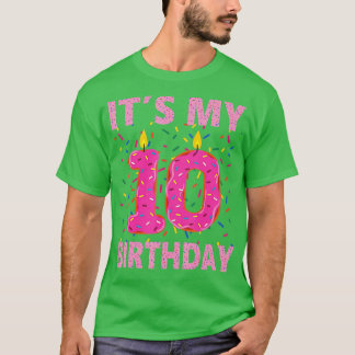 T-shirt Enfants Sweet beut C'est mon 10e anniversaire 10 a