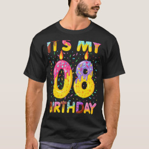 T-shirt Enfants Sweet Donut C'Est Mon 08e anniversaire 08