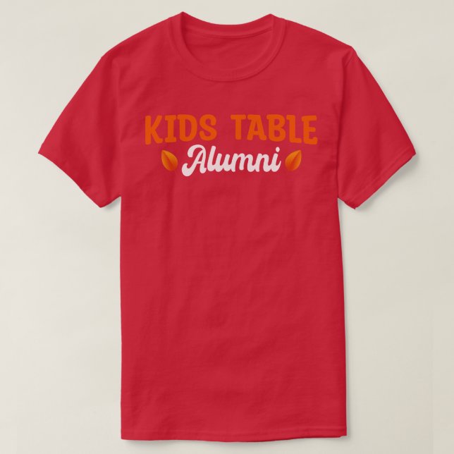 T-shirt Enfants Table Alumni Funky Retro Leaf Matching Mer (Design devant)