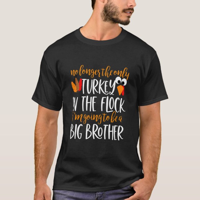 T-shirt Enfants Thanksgiving Big Brother Faire-part (Devant)