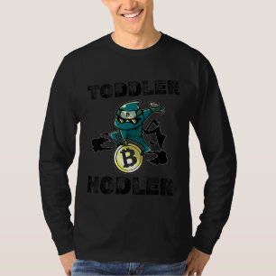 T-shirt Enfants Toddler Hodler Bitcoin Ninja avec lunettes