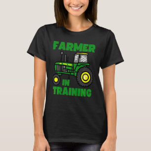 T-shirt Enfants Tracteur Garçon Agriculteur En Formation T