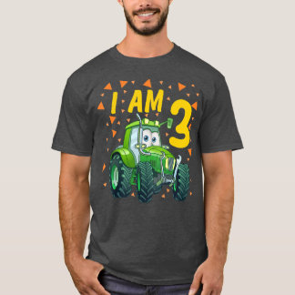 T-shirt Enfants Tractor 3e anniversaire fils fermier 3 ans