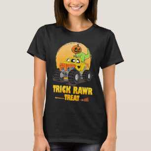 T-shirt Enfants Trick Rawr Treat Dinosaur Monster Truck Ha