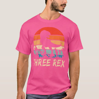 T-shirt Enfants Trois Rex 3E Chemise Anniversaire Troisièm