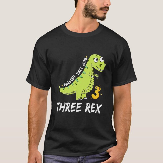 T-shirt Enfants Trois Rex Fête Décorations Fille Garçon (Devant)