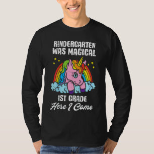T-shirt Enfants Unicorn Rainbow Kindergarten Était Magique