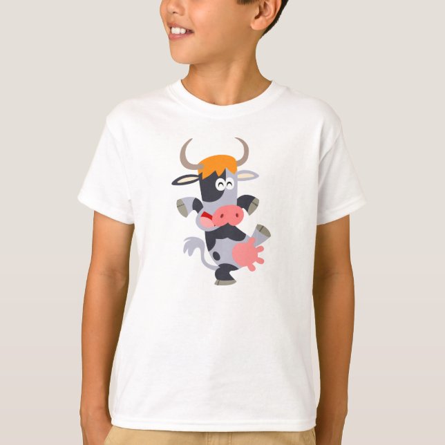 T-shirt Enfants Vache Dansante Cute (Devant)