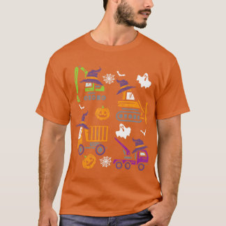 T-shirt Enfants Véhicule de construction Halloween Crane T
