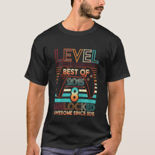 T-shirt Enfants Vintage déverrouillé niveau 8 Retro jeu vi