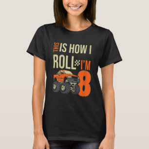 T-shirt Enfants Voici comment je roule Monster Truck 8e an