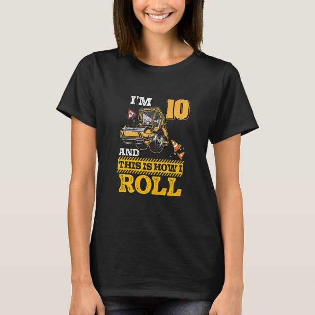 T-shirt Enfants Voici Comment je roule Roller Asphalt Roll (Devant)