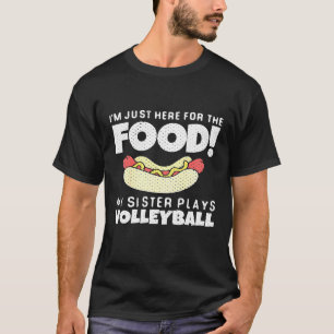 T-shirt Enfants Volleyball Frère Soeur Je Suis Juste Ici P
