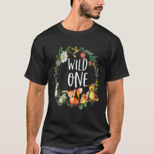 T-shirt Enfants Wild One Zoo Anniversaire Safari Jungle An