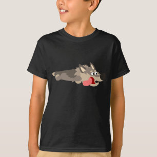 T-shirt Enfants Wolf à la flotte mignonne