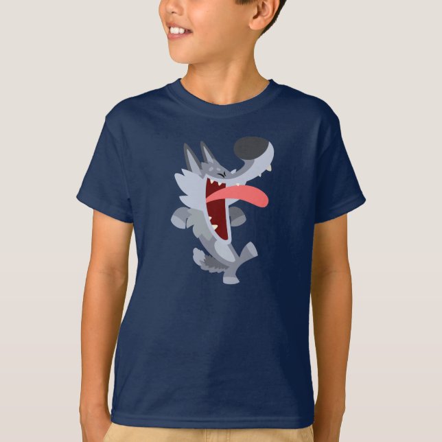 T-shirt Enfants Wolf Dansant Cute (Devant)
