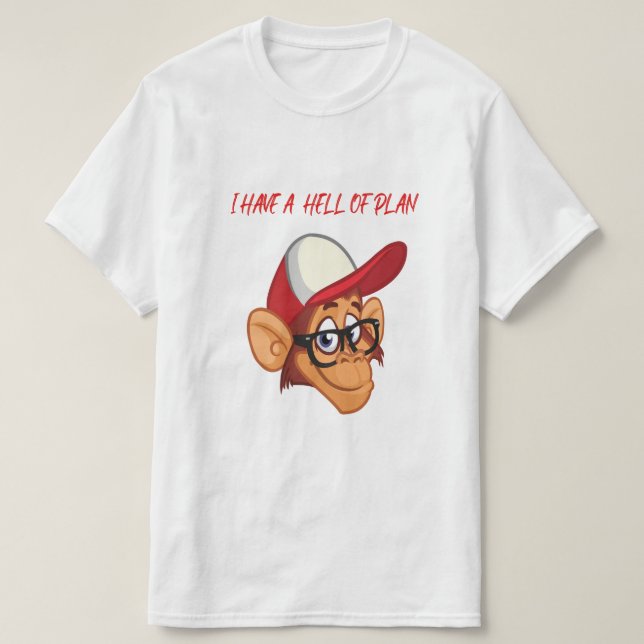 T-shirt Enfer de singe (Design devant)