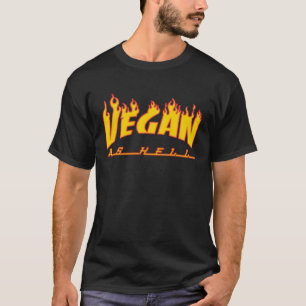 T-shirt Enfer Oui C'est Végétalien Drôle Edgy Végétalien V