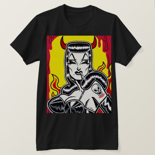 T-shirt Enfer sur les talons (Design devant)