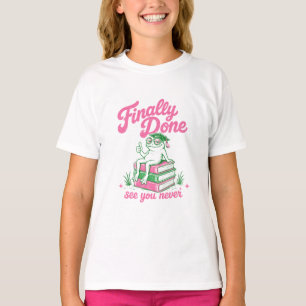 T-shirt Enfin terminé À jamais Grenouille sarcastique Dipl
