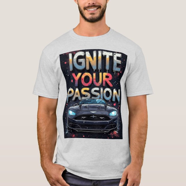 T-shirt 🔥 Enflammez la passion Conception d'éclaboussure  (Devant)