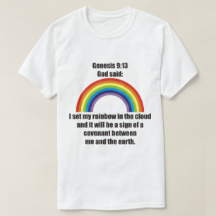 T-shirt Engagement de l'arc-en-ciel de Dieu