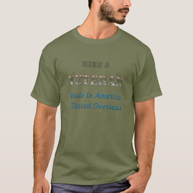 T-shirt Engagez un vétéran (Devant)