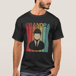 T-shirt Engineer Retro Style Vintage Grandpa Graphic Fathe