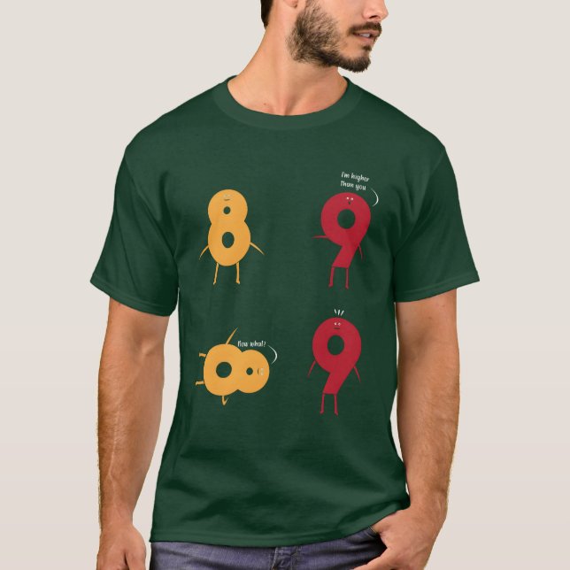 T-shirt Engineering Infinity Numéro Huit Drôle de blague m (Devant)