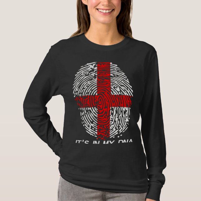 T-shirt England Flag C'est dans mon ADN (Devant)