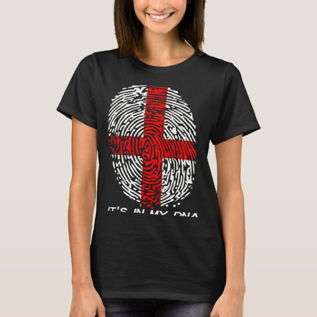 T-shirt England Flag C'est dans mon ADN (Devant)