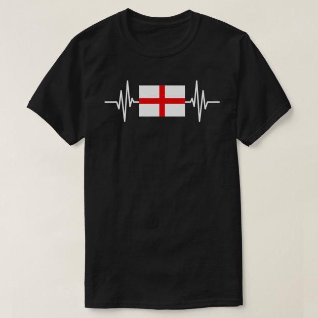 T-shirt England Heartbeat  (Design devant)