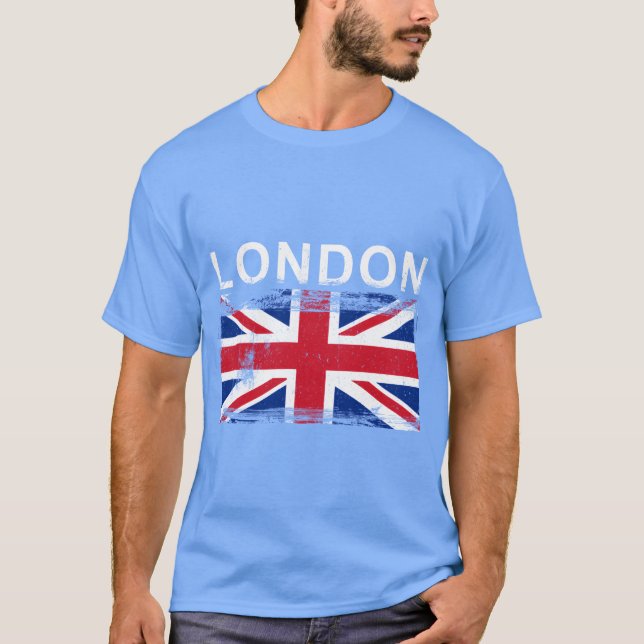 T-shirt England London City Flag family (Devant)