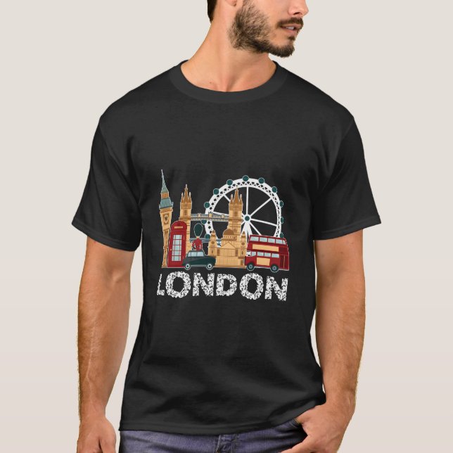 T-shirt England London Travel Tourist For (Devant)