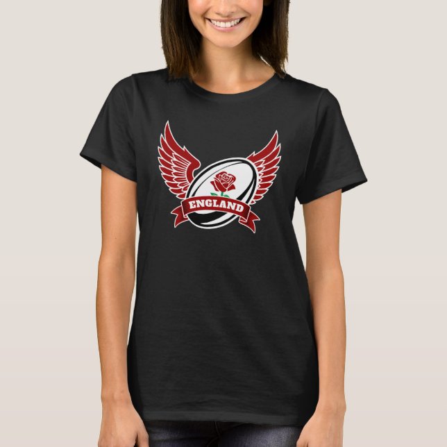 T-shirt England Rugby Ball With Wings (Devant)