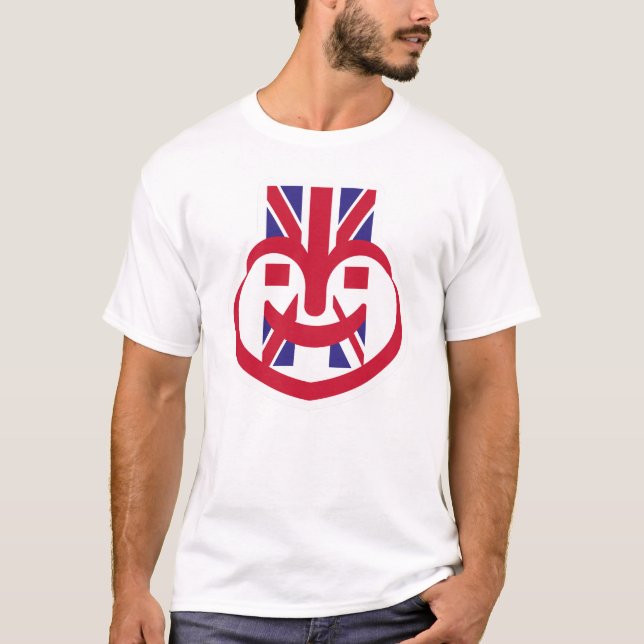 T-SHIRT ENGLAND UK FACE HEART BY MASANSER (Devant)